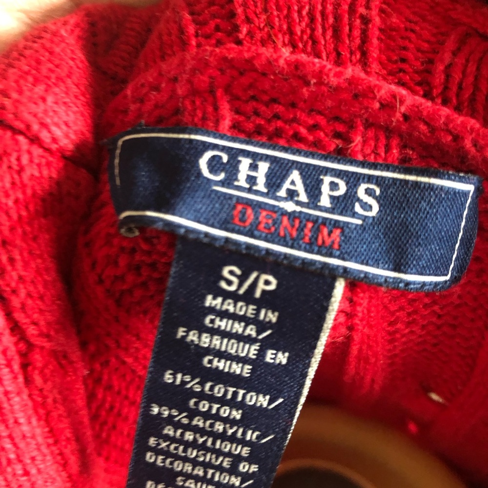 Chaps Sweater with Elbow Patches - Picture 6 of 6